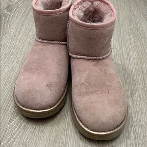 UGG Pink Ankle Boots 7
